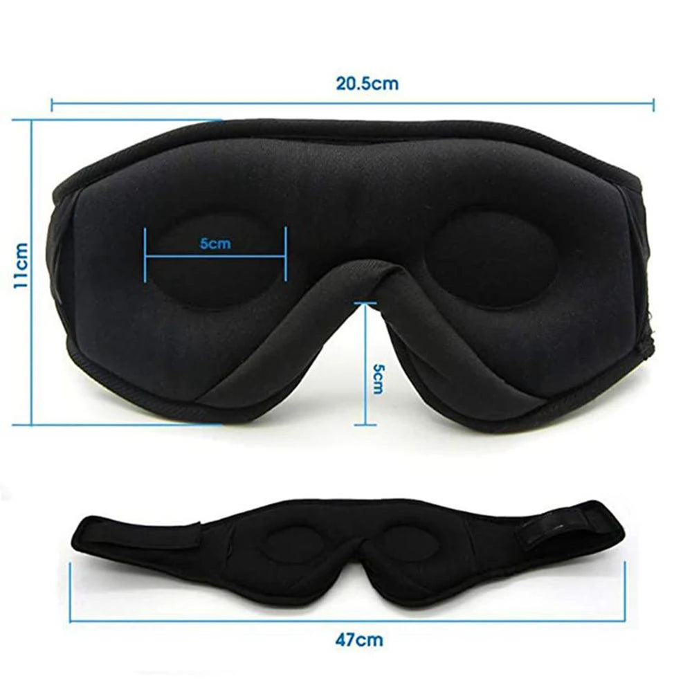 Mask For Sleep Headphones Bluetooth 3D Eye Mask Music Play