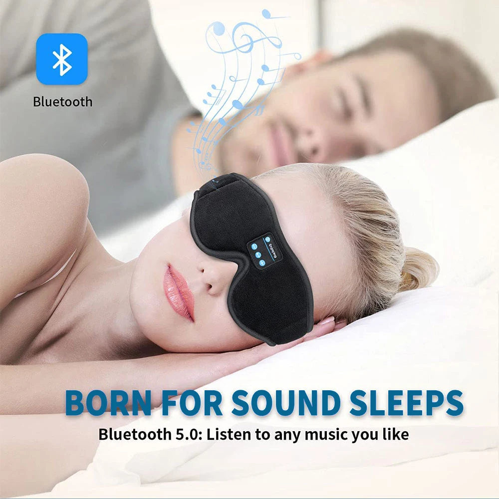 Mask For Sleep Headphones Bluetooth 3D Eye Mask Music Play