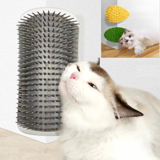 Scratcher Massager for Cats Scratching Pets Brush Remove Hair Comb Grooming