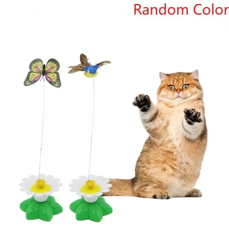 Rotating Electric Flying Butterfly Colorful Interactive  Funny Toys