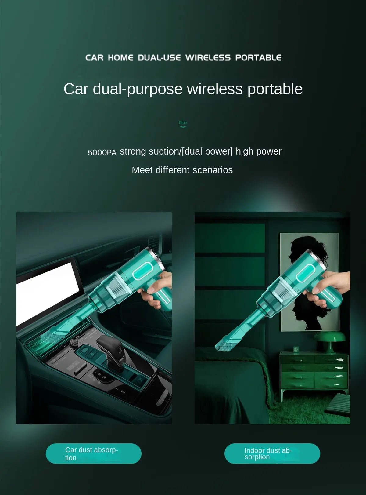 Car Cordless Vacuum Cleaner Portable Large Suction