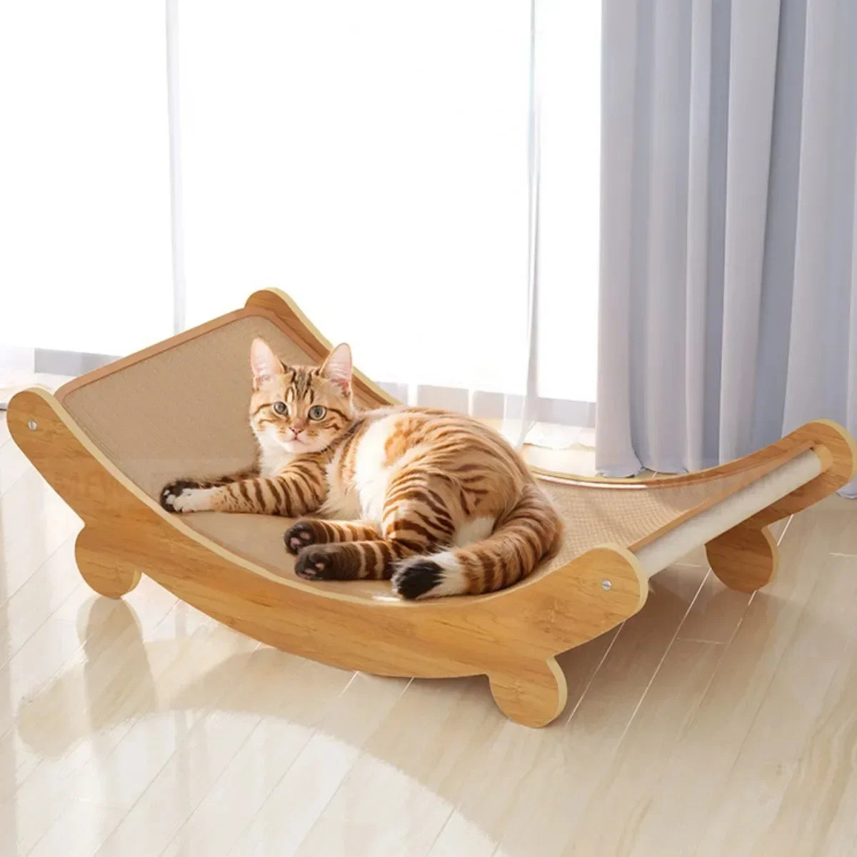 Cat Scratching Board Cat Toys Scratching Recliner Wooden