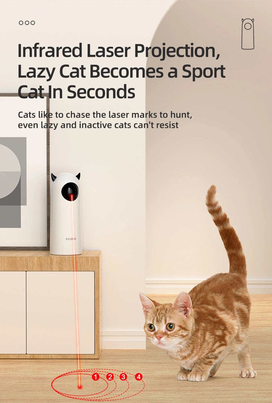 Interactive Smart Teasing Pet LED Laser