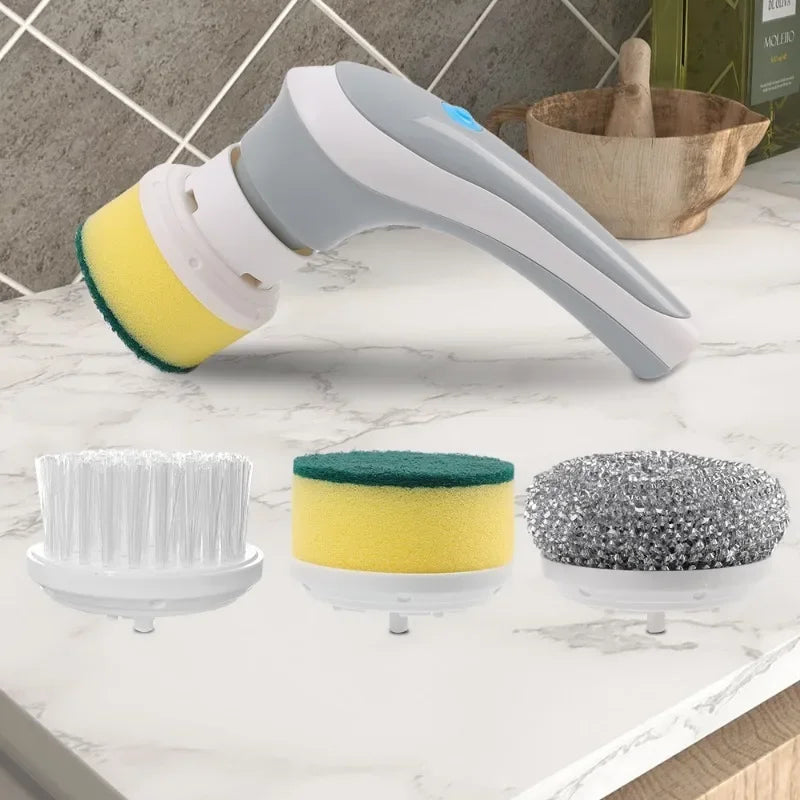 Electric Cleaning Brush USB Rechargeable Automatic Dishwashing Brush