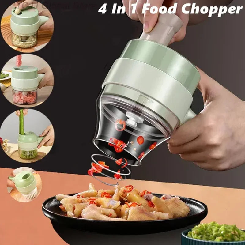 Power X Trade’s 4 In 1 Handheld Electric Vegetable Cutter  USB Charging