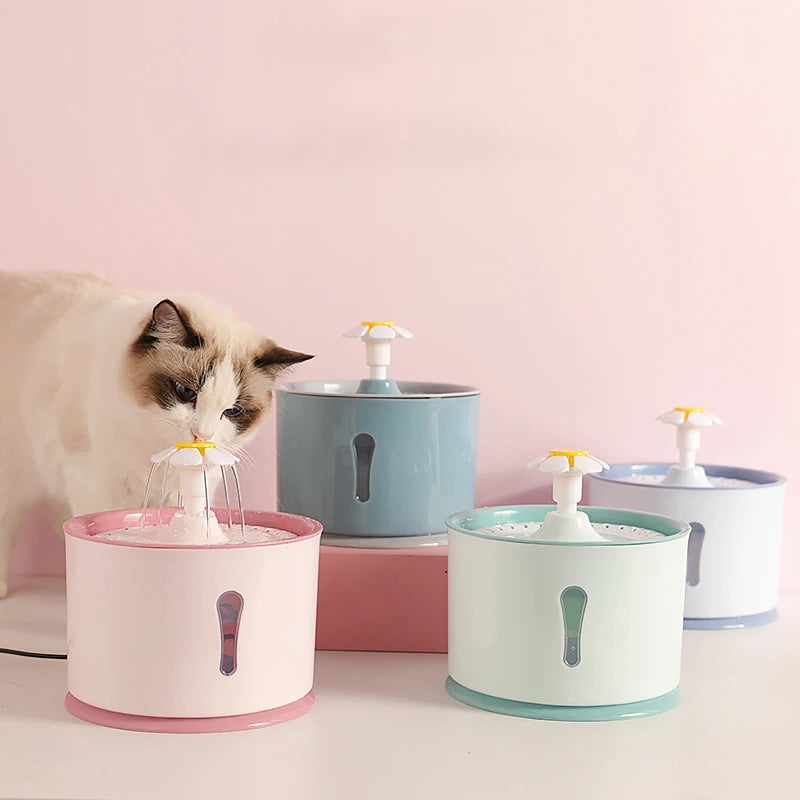 Cat Automatic Water Fountain  2.4L Water Dispenser Silent Drinking USB Charge