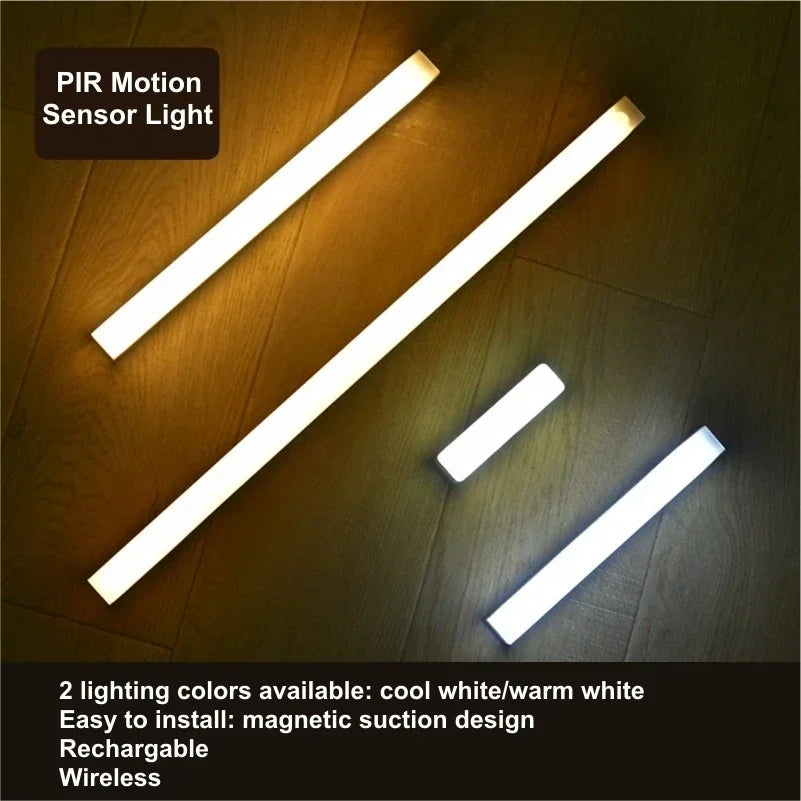 PIR Motion Sensor Portable Rechargeable Led Lamp