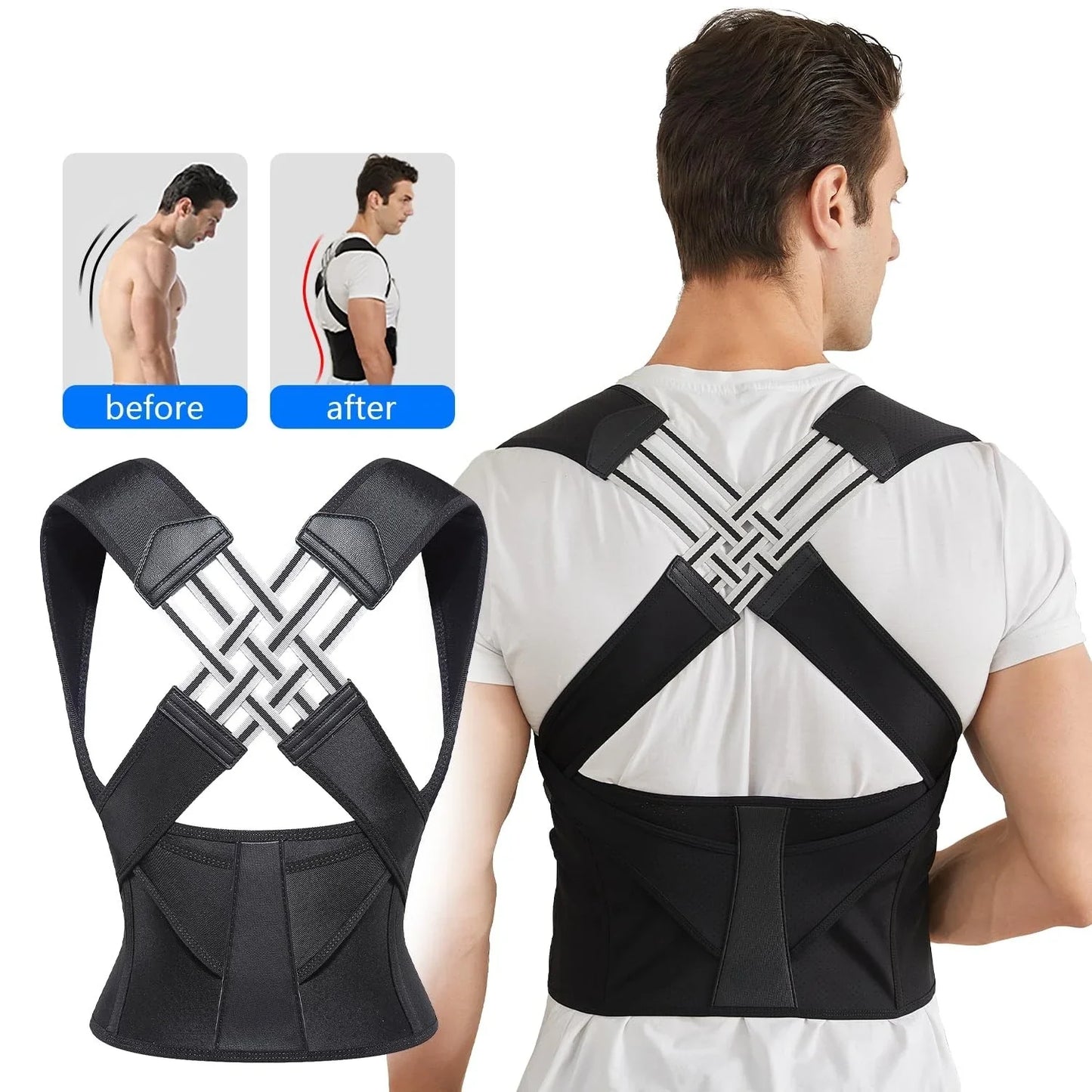 Posture Corrector for Women and Men  Adjustable Shoulder Posture Brace