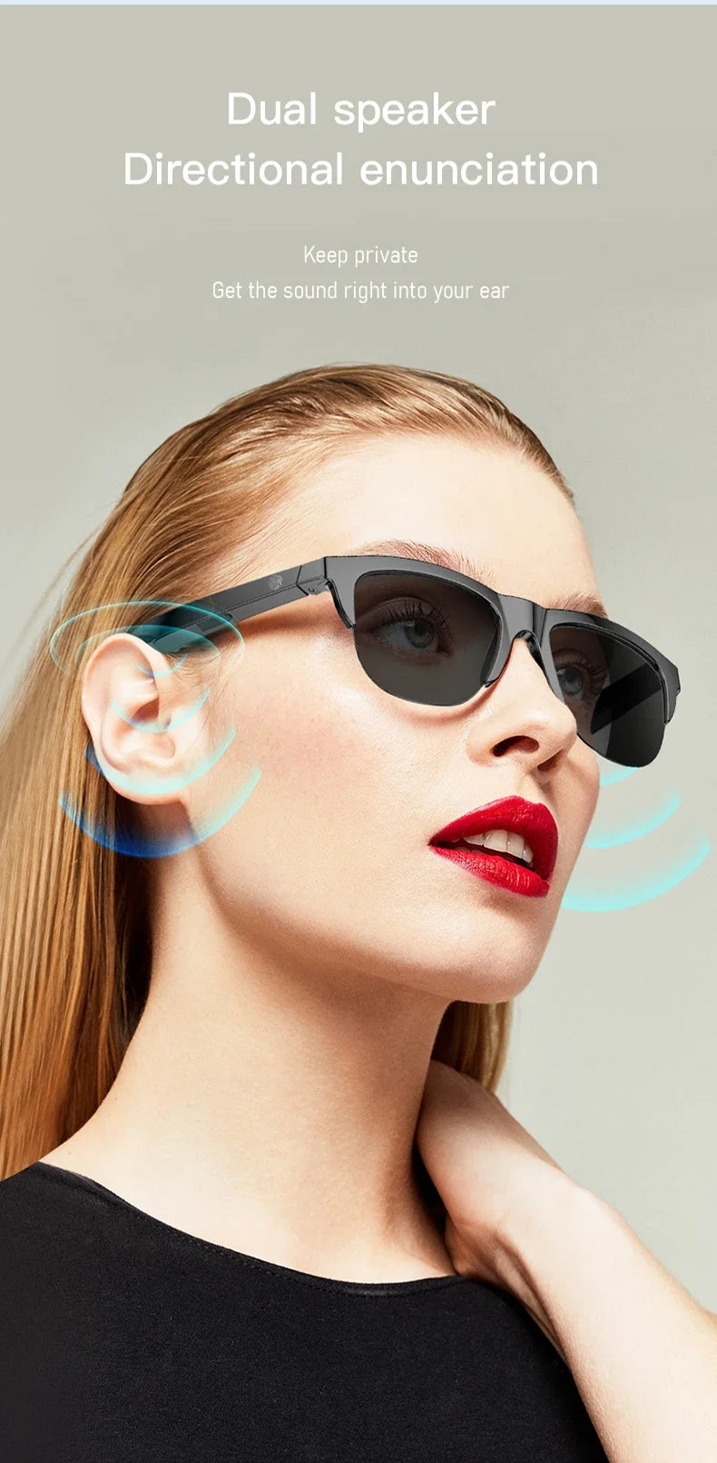 Smart Bluetooth Sunglasses Glasses Call Outdoor Sports