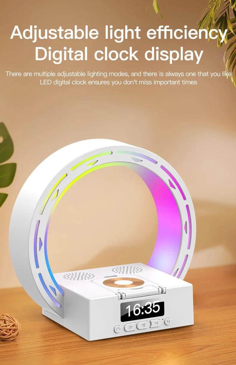 Night Light with Wireless Charging Smart Alarm