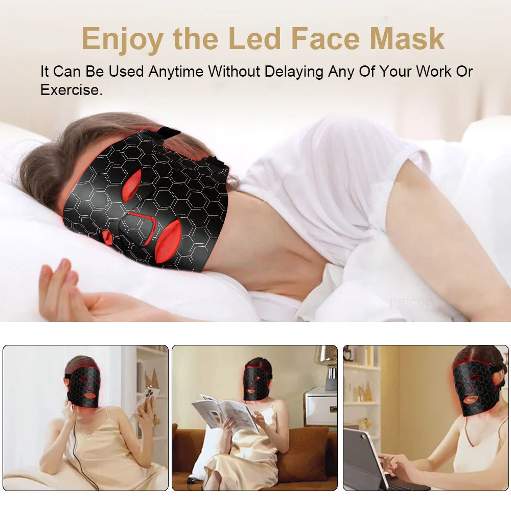 Power X Trade’s LED Photon Facial Mask Red Light Therapy