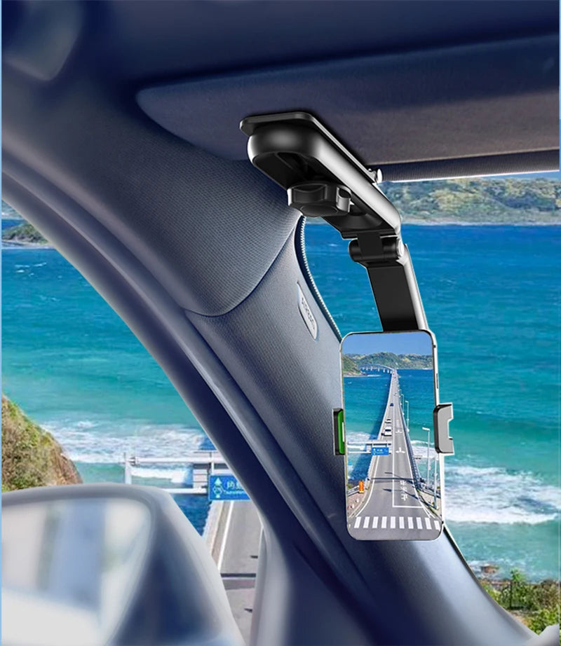 Sun Visor Phone Holder for Car Multifunctional 360° Rotating Sun Visor