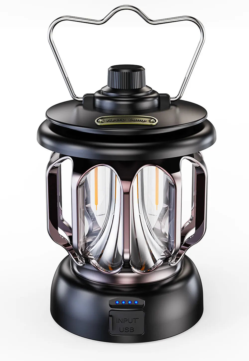 Retro Portable Camping Lantern 6000mAh Outdoor Kerosene Vintage