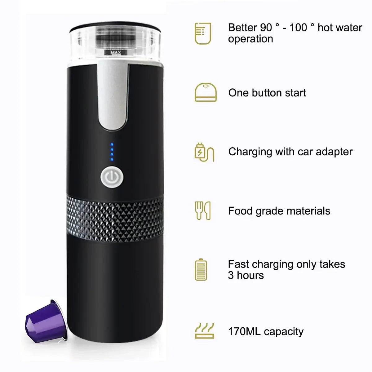 Houselin Portable Espresso Maker Electric Coffee Machine