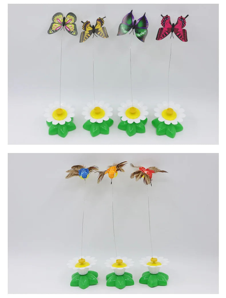 Rotating Electric Flying Butterfly Colorful Interactive  Funny Toys