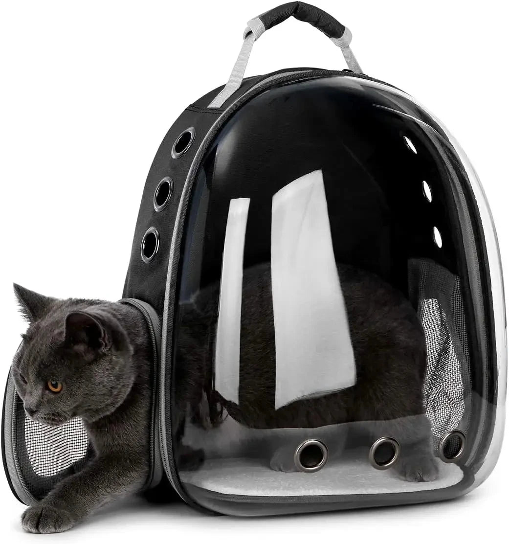 Cat Pet Carrier Backpack Transparent Small Animal Puppy Kitty