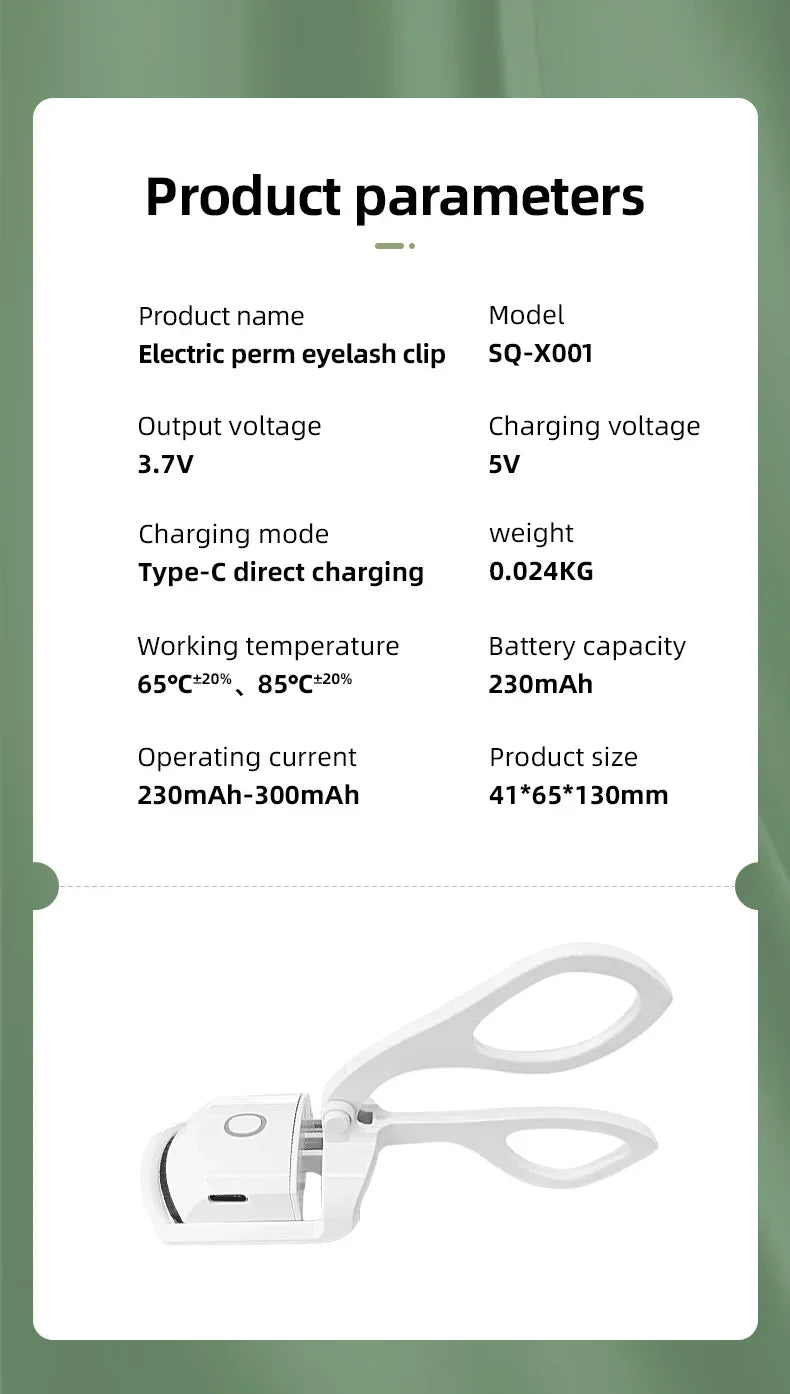 Power X Trade’s Electric Eyelash Curler USB Charging Model Fast Heating