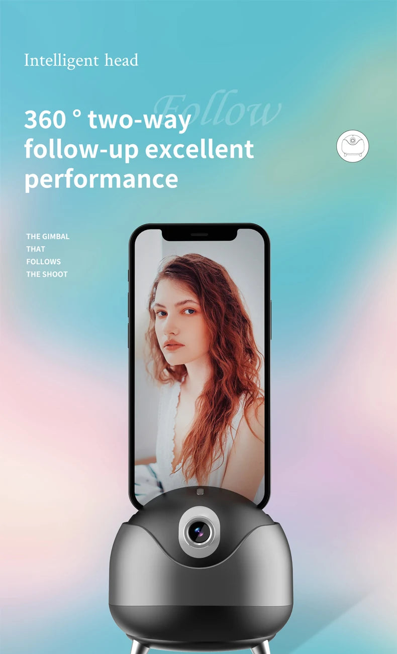 Auto Face Tracking Camera 360° Rotation Selfie Stick