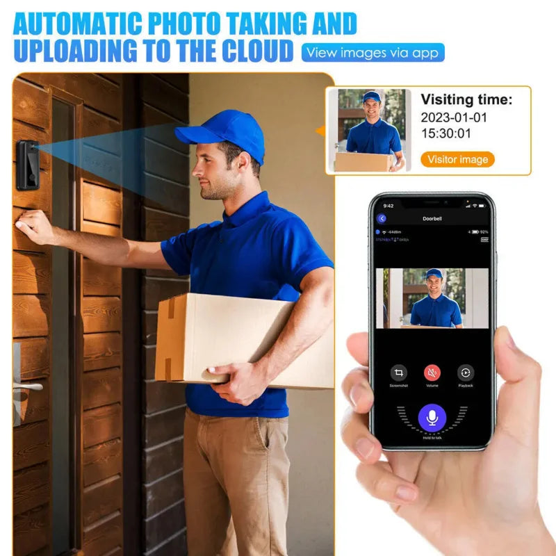 Smart Home WIFI HD Outdoor Phone Camera Security Video Intercom Night Vision