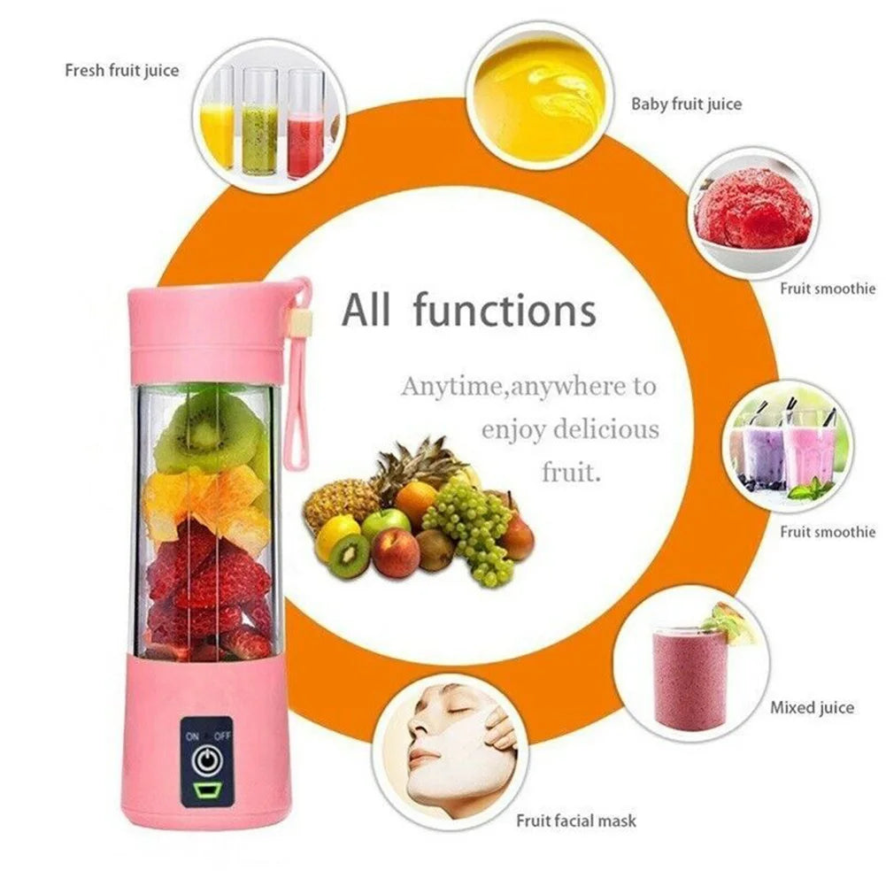 Portable Fruit Juice Blenders Summer Personal Electric Mini Bottle Home USB