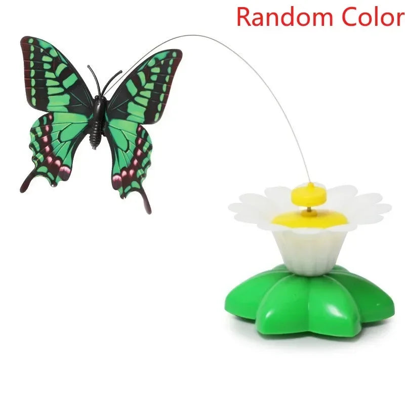 Rotating Electric Flying Butterfly Colorful Interactive  Funny Toys