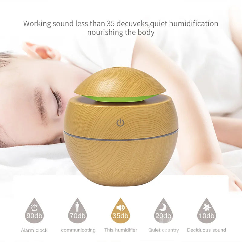 Purifier Aroma Diffuser USB Ultrasonic Cool Mist Sprayer Essential Oil Fragrance