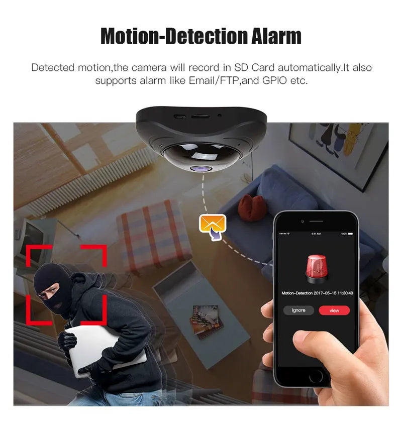 Night Vision Motion Detection Home Security CCTV Baby Monitor