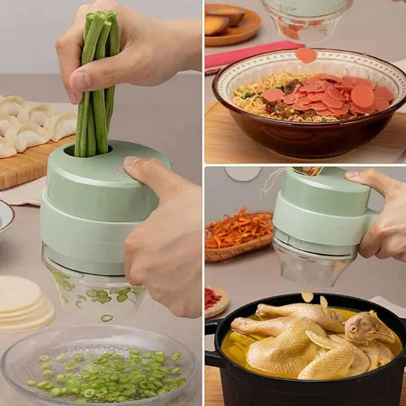 Power X Trade’s 4 In 1 Handheld Electric Vegetable Cutter  USB Charging