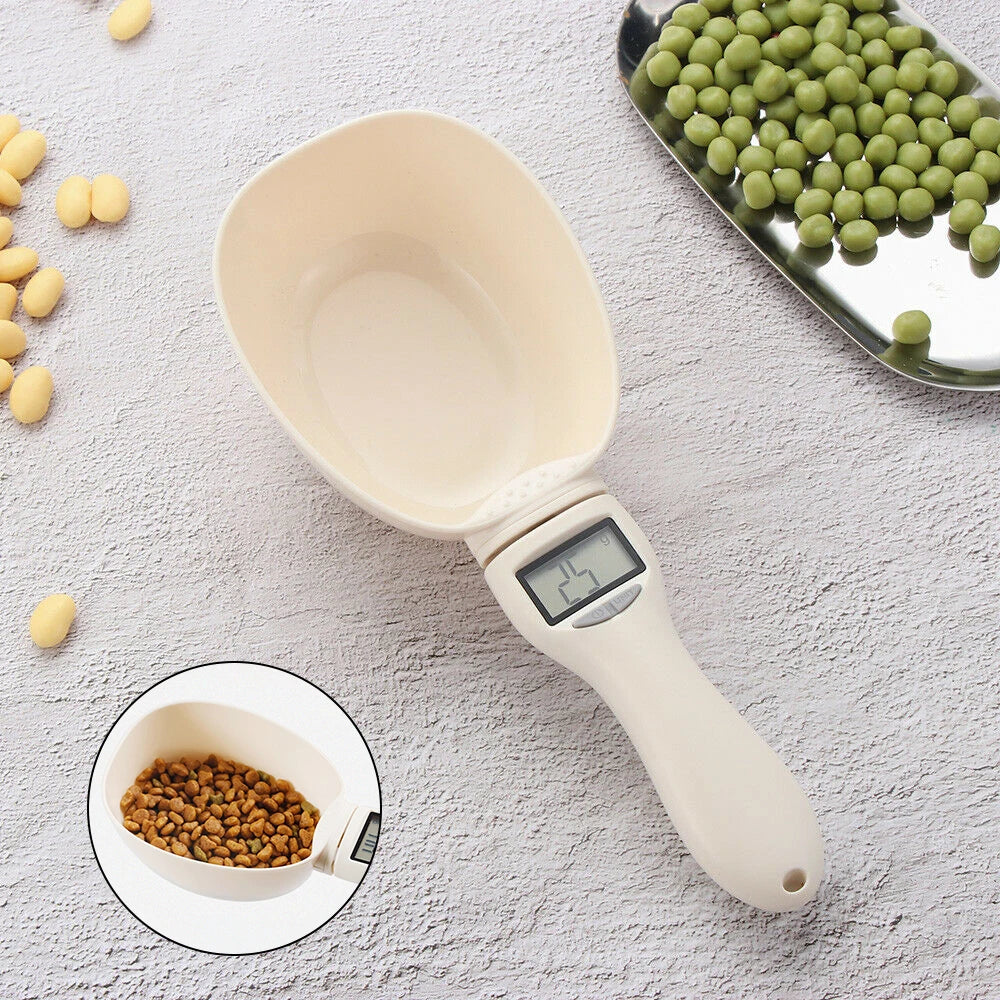 Pet Food Measuring Scoop Electronic Dog Cat Food Measuring Cup Digital Spoon