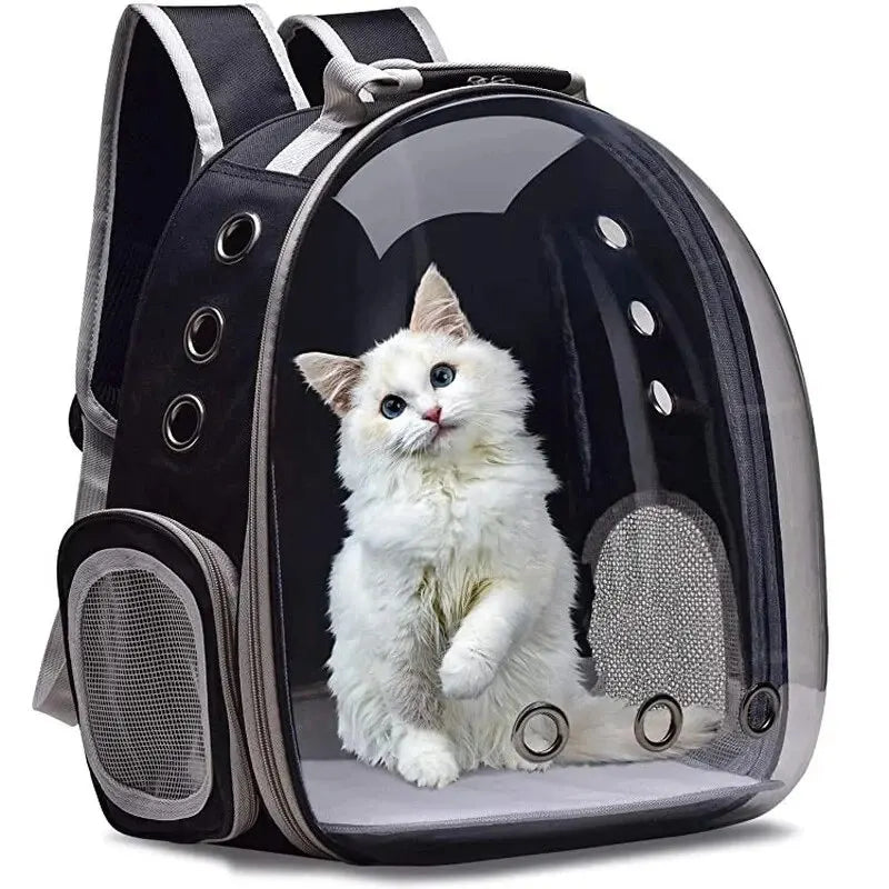 Cat Pet Carrier Backpack Transparent Small Animal Puppy Kitty