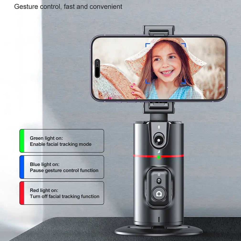 Auto Face Tracking Tripod 360 Degrees Rotation Body Phone Camera Mount Gesture Control Gimbal Stabilizer