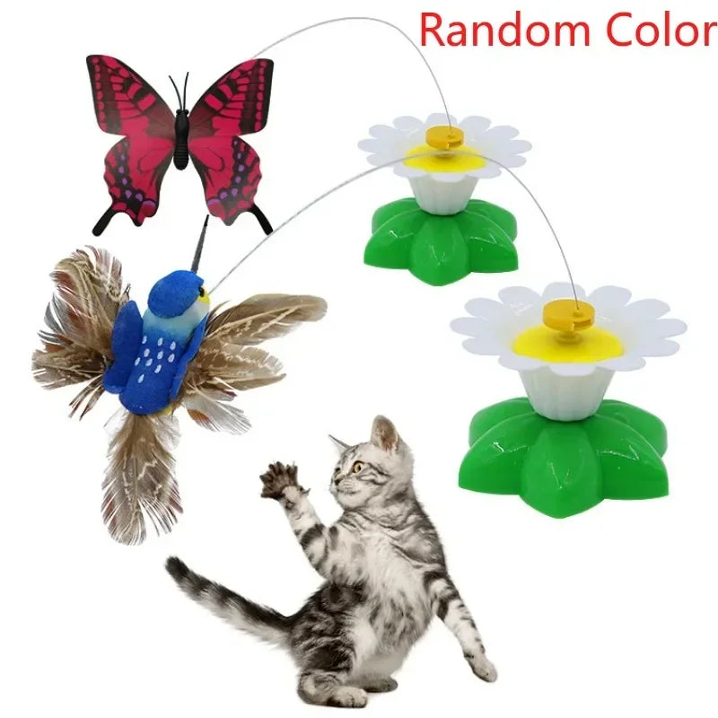 Rotating Electric Flying Butterfly Colorful Interactive  Funny Toys