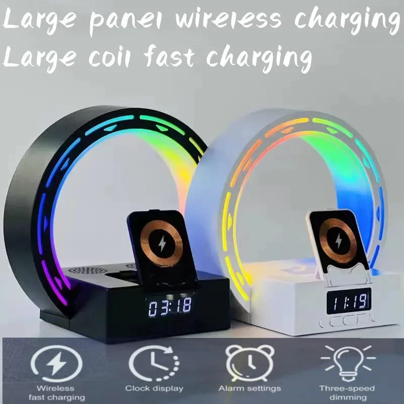 Night Light with Wireless Charging Smart Alarm