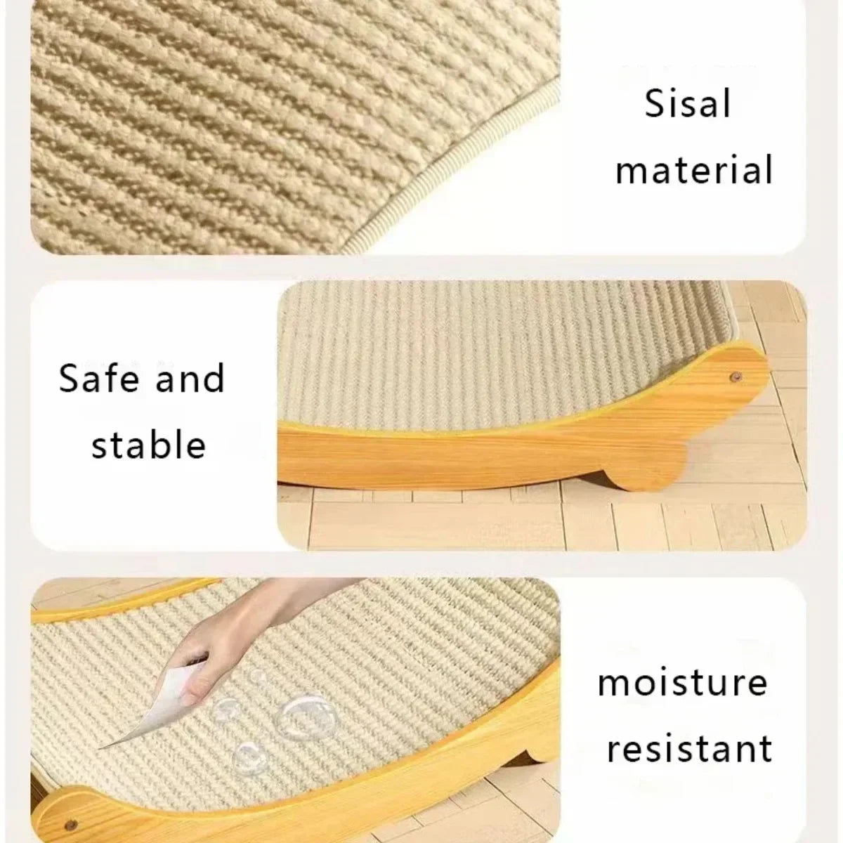 Cat Scratching Board Cat Toys Scratching Recliner Wooden