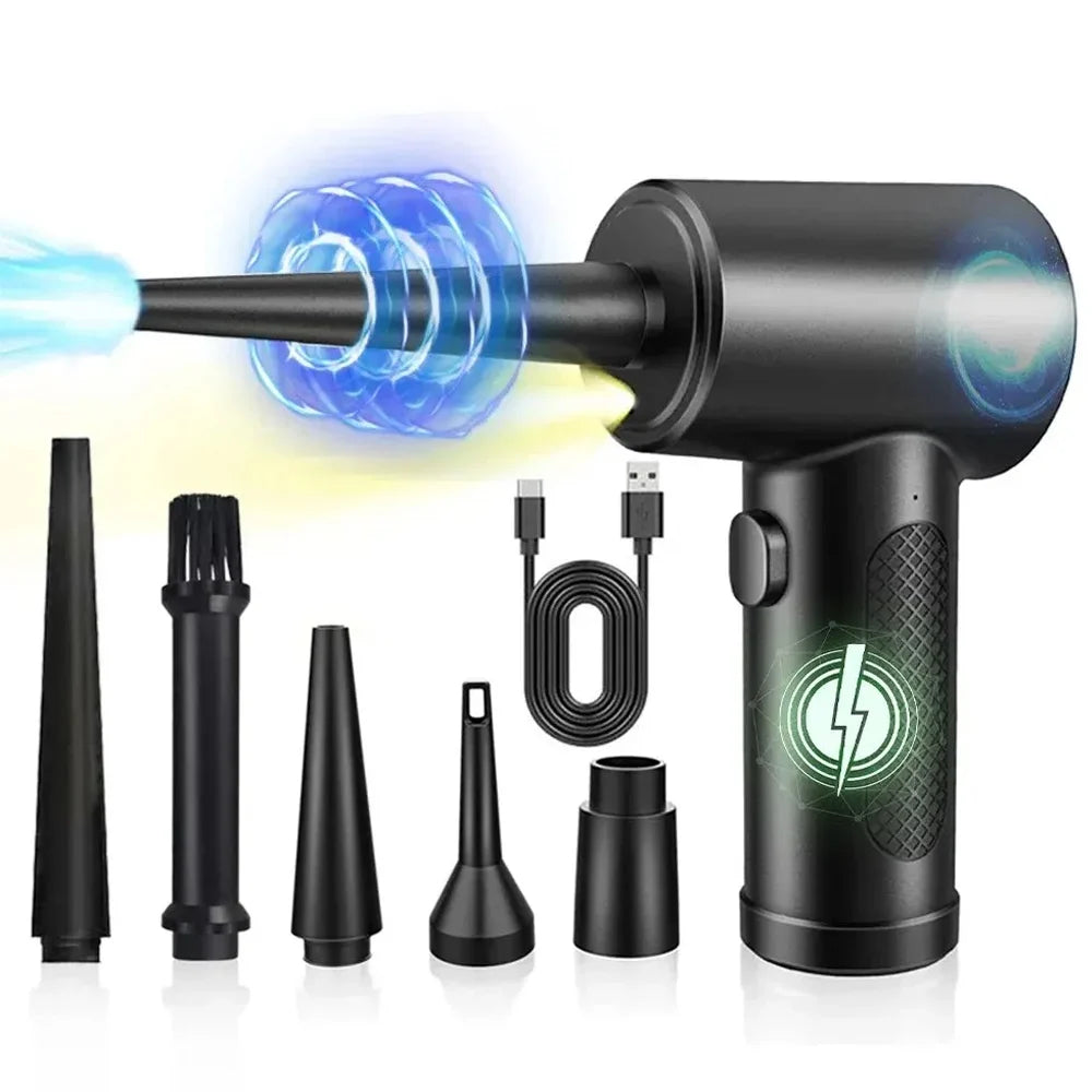 Compressed Air Duster Cordless Portable Rechargeable