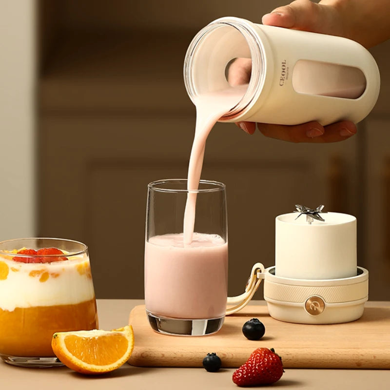 Portable Blender Electric Juicer Machine USB Rechargeable