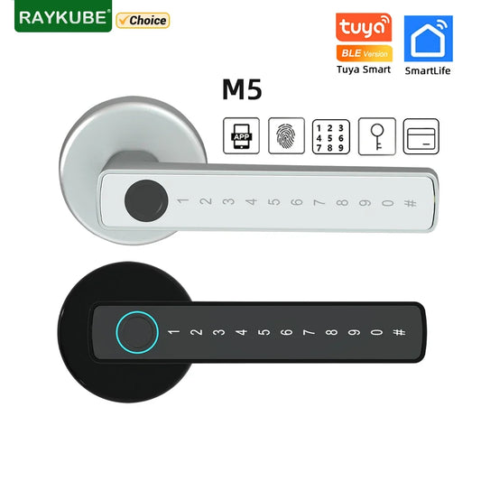 Fingerprint Door Lock Digital Electronic Lock with Password/Key/IC Card/ Smartlife/ Tuya APP Unlock