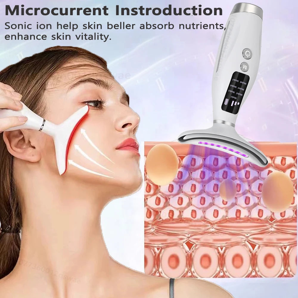 Neck Face Lifting Machine Facial Microcurrent Device