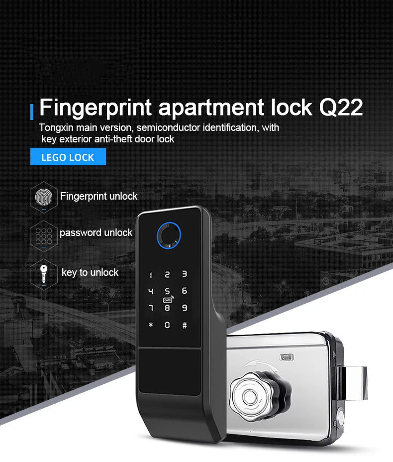 APP WIFI Outdoor Gate Door Fingerprint Lock