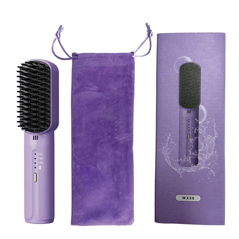 Wireless Hair Straightener Electric Hair Care Brush