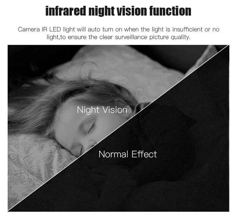 Night Vision Motion Detection Home Security CCTV Baby Monitor