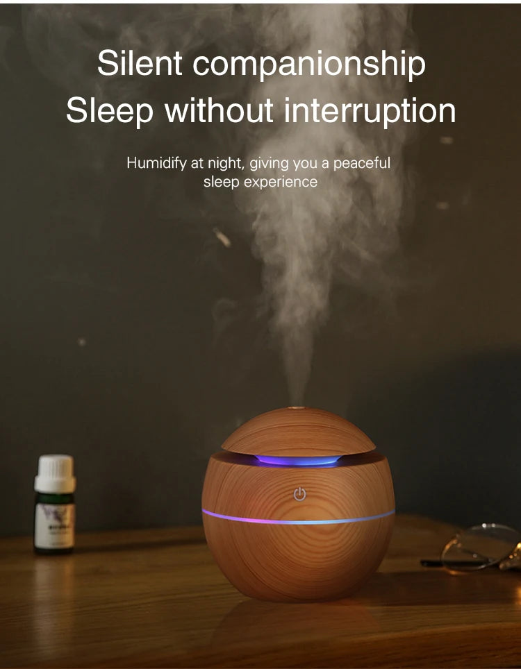 Purifier Aroma Diffuser USB Ultrasonic Cool Mist Sprayer Essential Oil Fragrance