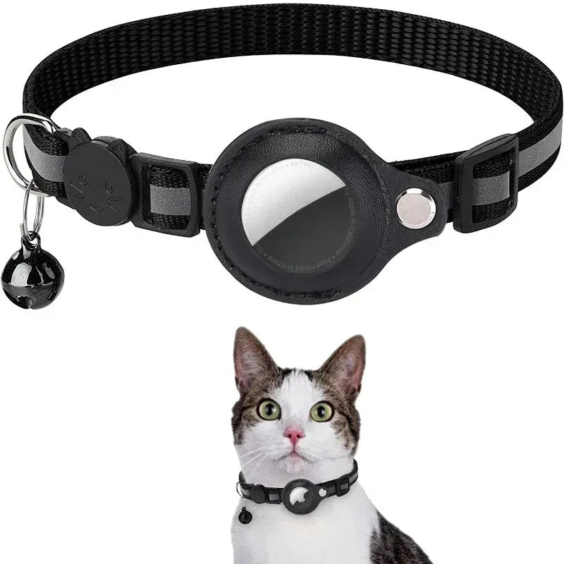 Apple Airtag Case cat collar with bell reflex nylon collar