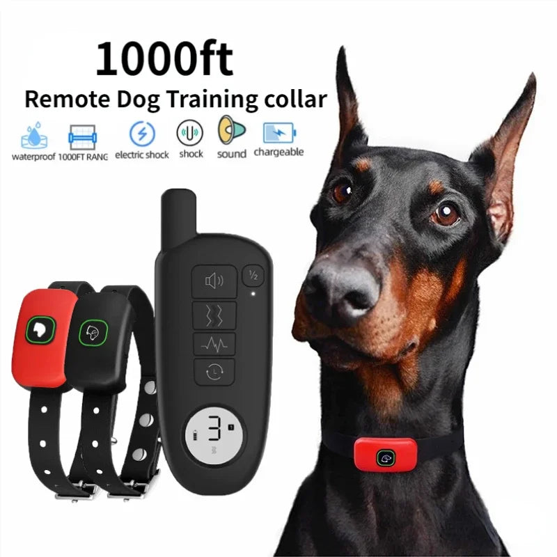 Range Dog Training Collar Waterproof Electric Shock Vibrationr