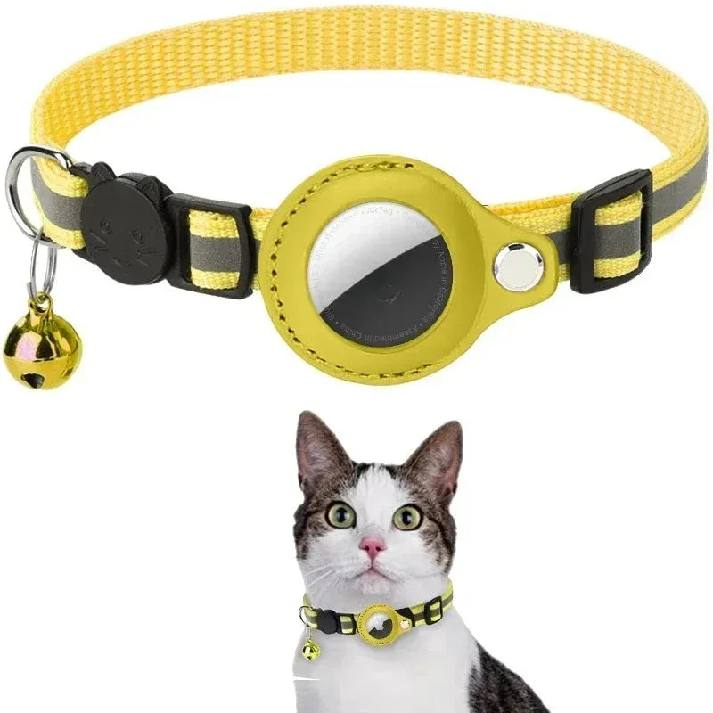 Apple Airtag Case cat collar with bell reflex nylon collar