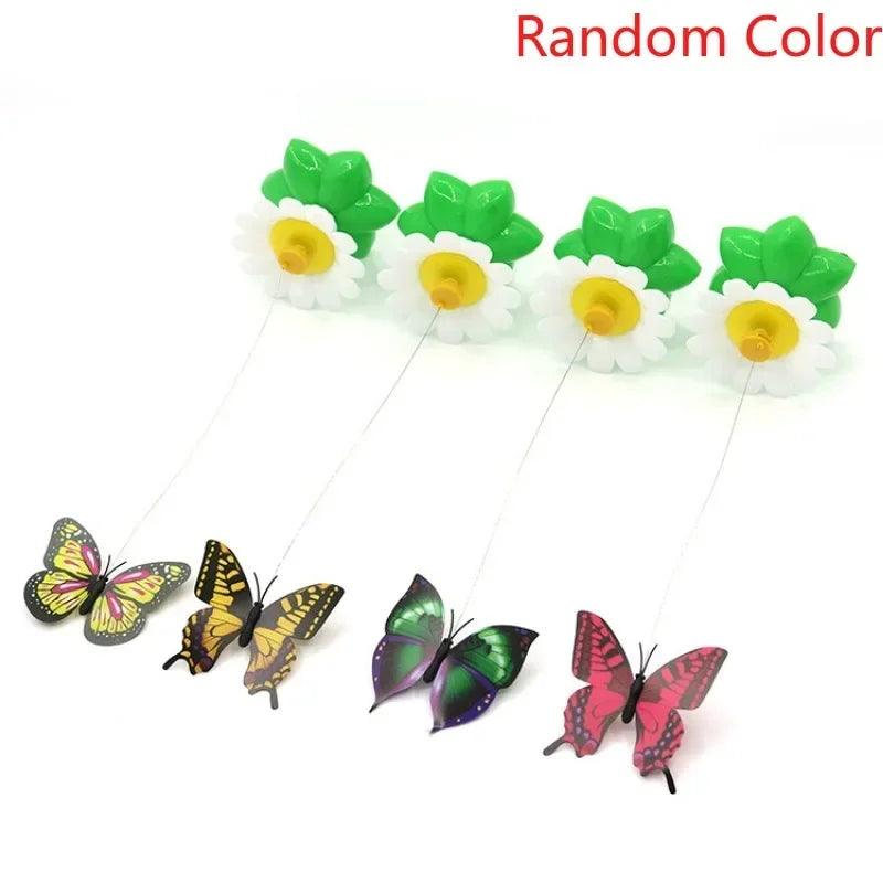 Rotating Electric Flying Butterfly Colorful Interactive  Funny Toys