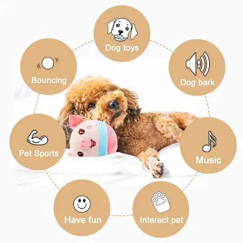 Dog Toy Ball Pet Electronic Pet Bouncing Jump New Gift For Pets USB Rechargeable