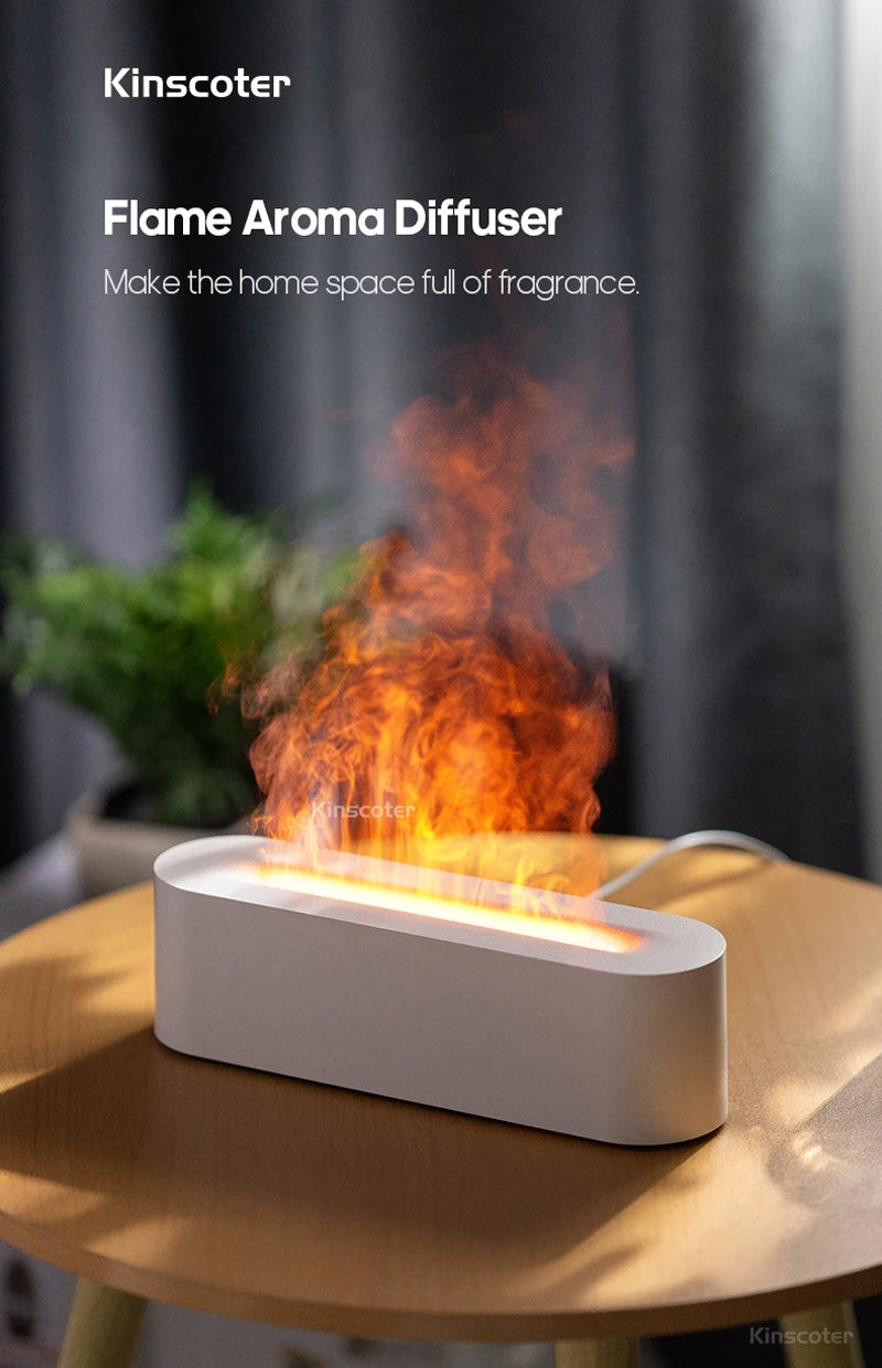 Essential Oil Aroma Diffuser Flame Air