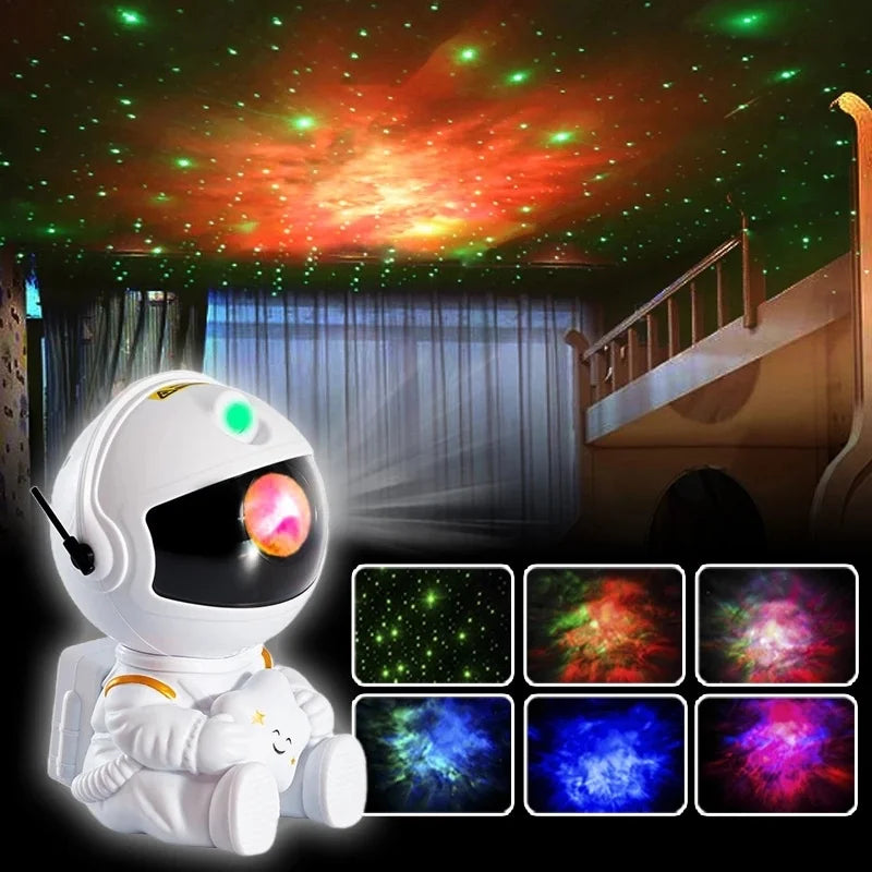 Astronaut Starry Sky Atmosphere Light LED Night Light Projection Light Galaxy Projector