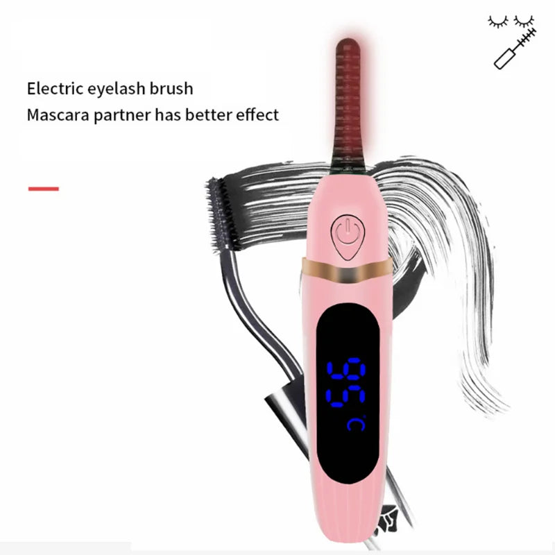 Electric Eyelash Curler 3 Gear Makeup Lashes Curling Tool Digital Display